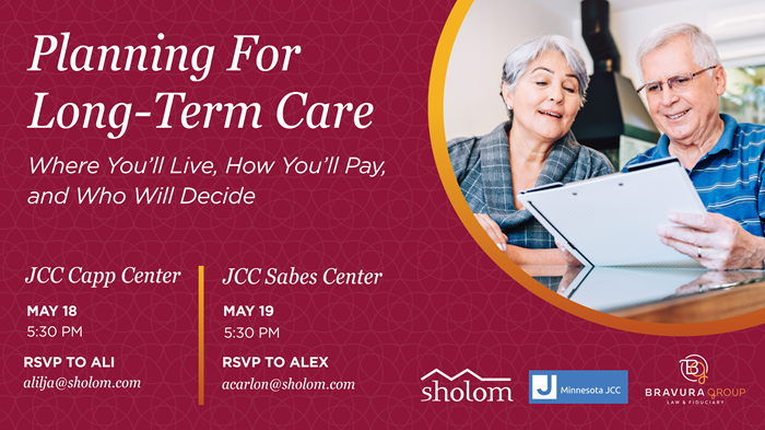 Planning for Long-Term Care Event at Sholom